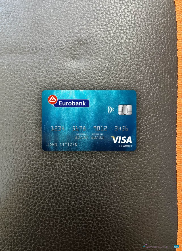 Download Greece Eurobank ergasias visa classic card photolook front Photoshop template